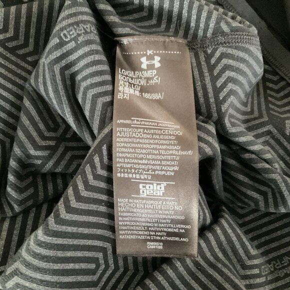 Under Armour ColdGear Womens Shirt Long Sleeve Mock Neck Sz LG Embroidered Logo - Picture 4 of 9